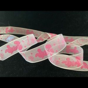 Mickey Mouse pink print Organza Disney RIBBON